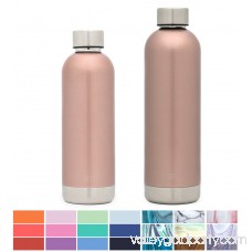 Simple Modern 12oz Bolt Water Bottle - Stainless Steel Hydro Kids Flask - Double Wall Vacuum Insulated Reusable Navy Small Metal Coffee Tumbler Leakproof Thermos - Deep Ocean 569664319
